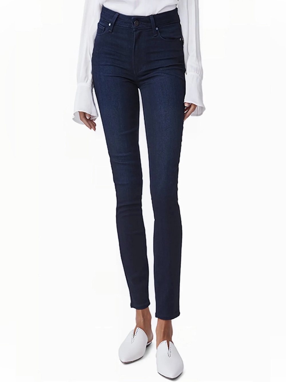 PAIGE Muse High Waist Ankle Skinny Jeans - Lana